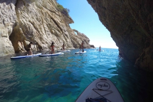 Tossa de Mar: surf de pala y tour por las cuevas