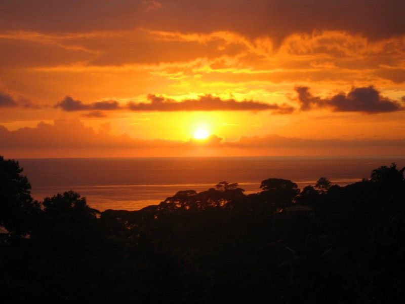 The Costa Rican sunset