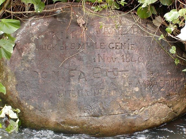 Rock Carved in 1846