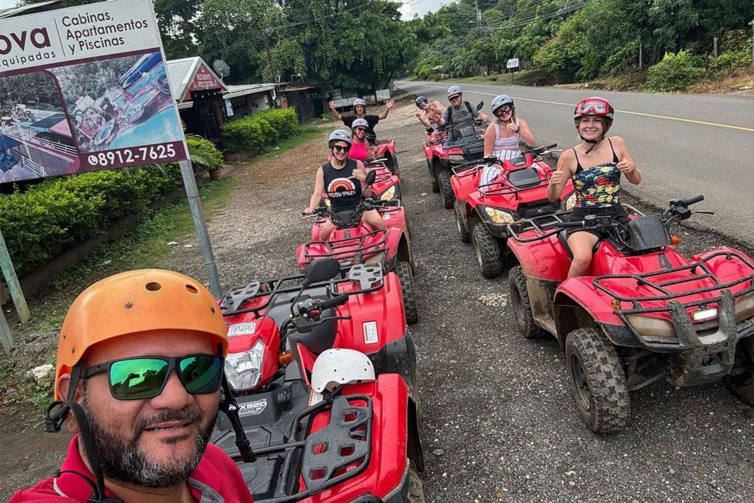 4x4, all-terrain vehicles and off-road vehicles for 2 hours on beaches, trails, etc.
