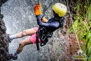 Canyoning Adventure: Rappelling waterfalls in Arenal Volcano