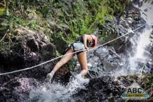 Canyoning Adventure: Rappelling waterfalls in Arenal Volcano