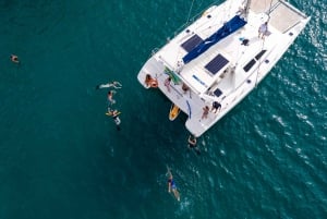 Guanacaste: Seilcruise med katamaran og snorkling i solnedgangen