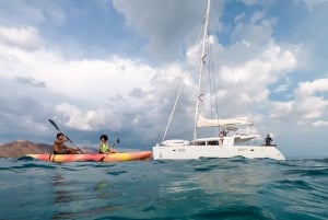 Guanacaste: Seilcruise med katamaran og snorkling i solnedgangen