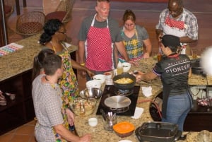 Kombination av matlagningskurs och lektion i salsadans