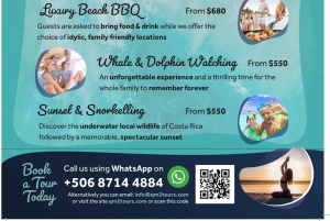 Costa Rica: Auringonlasku ja snorklaus 3/4 päivän yksityinen charter