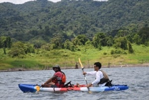 Enjoy the best Volcano view at our Kayak tour on Lake Arenal