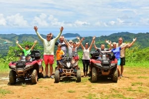 Depuis Jaco Beach & Los Suenos Double ATV + arrêt cascades