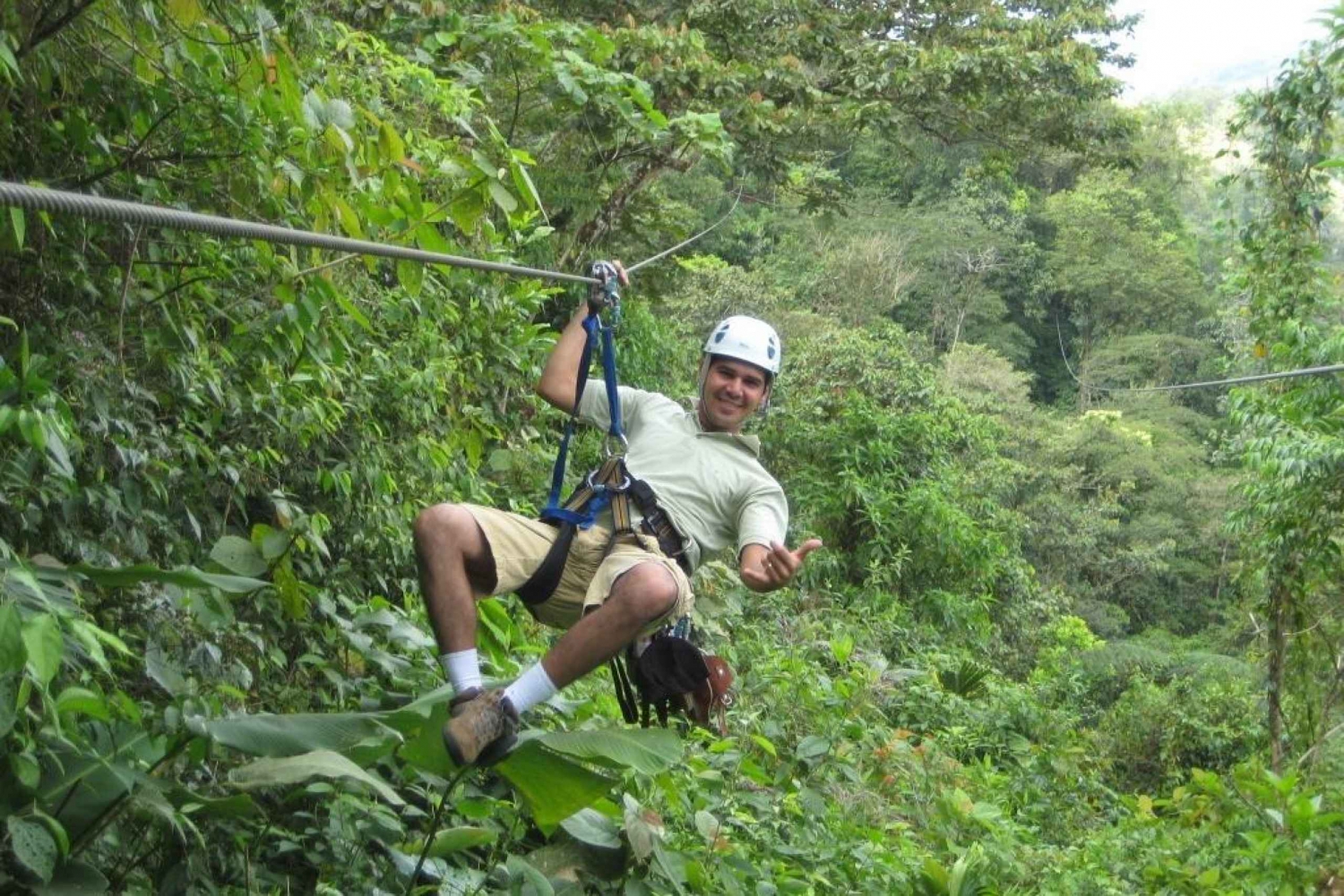 From La Fortuna: Zip-Line and Rafting Adventure