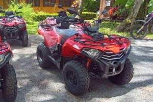 Depuis Tambor : Excursion en quad et en tyrolienne avec baignade dans les cascades