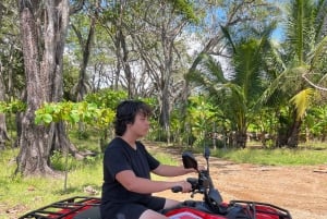 Depuis Tambor : Excursion en quad et en tyrolienne avec baignade dans les cascades