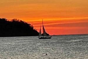 Experiencia guiada de puesta de sol y snorkel Flamingo Costa Rica