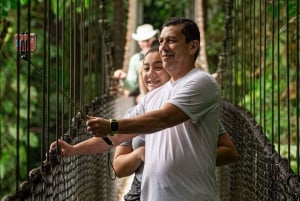Hanging Bridges sademetsävaellus puoli päivää, La Fortuna