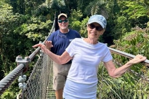 Escursione di mezza giornata nella foresta pluviale di Hanging Bridges, La Fortuna