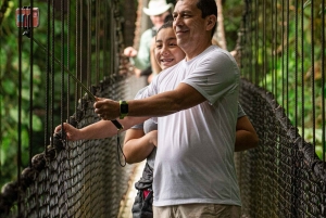 Hanging Bridges regnskovsvandring, halv dag, La Fortuna