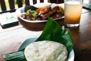 隠れた滝と温泉への乗馬体験をお楽しみください