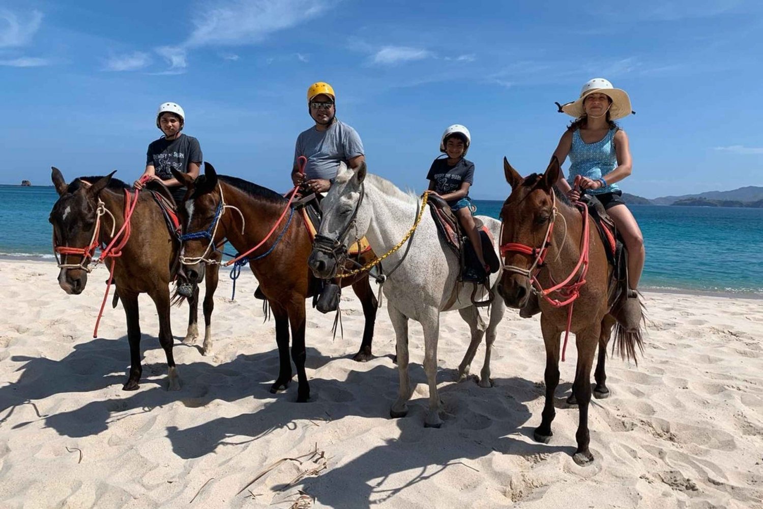 Horseback riding on the beach