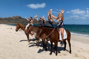 Horseback riding on the beach