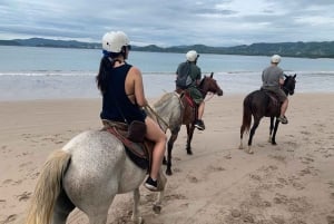 Horseback riding on the beach