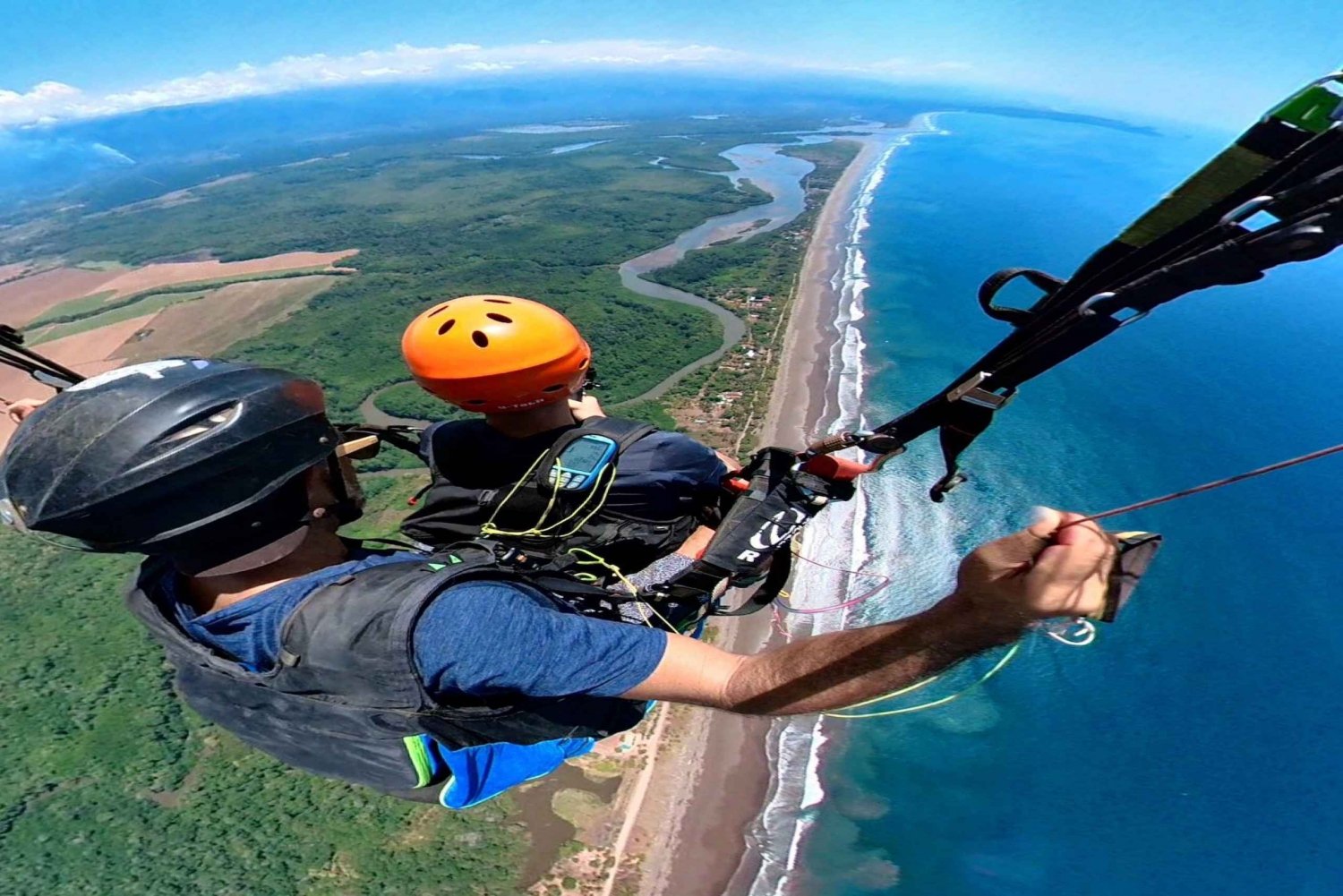 Jaco: 1500 fots tandemflyging med paragliding og utsikt over stranden