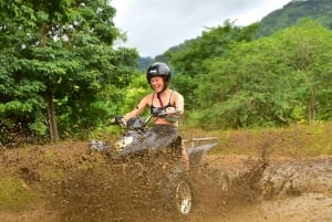 Praia de Jaco: Tour combinado de tirolesa e aventura em quadriciclo