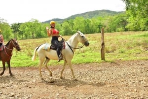 Jaco Beach: Zip-lining, Horseback Tour Combo