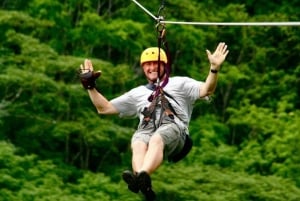 Jaco: Zipline-tur med fjell- og havutsikt over fossen