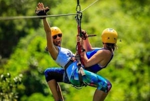 Jaco: Zipline-tur med fjell- og havutsikt over fossen