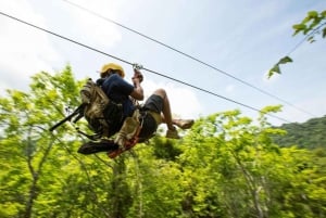 Jaco: Zipline-tur med fjell- og havutsikt over fossen