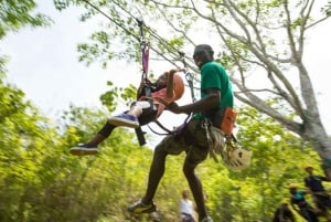 Jaco: Zipline-tur med fjell- og havutsikt over fossen