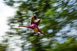 Jaco: Zipline-tur med fjell- og havutsikt over fossen