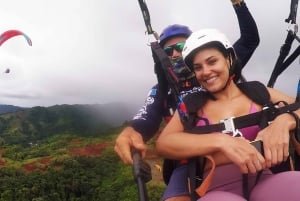 Jaco: Paragliding Flight over Tropical Forest 900 ft flight