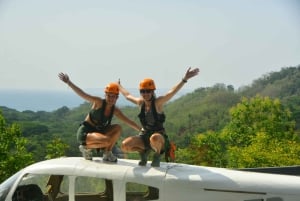Tirolina Jaco con Columpio de Tarzán, Puentes Colgantes, Paseo en Camión