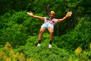 Tirolina Jaco con Columpio de Tarzán, Puentes Colgantes, Paseo en Camión