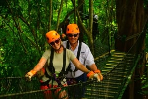 Tirolina Jaco con Columpio de Tarzán, Puentes Colgantes, Paseo en Camión