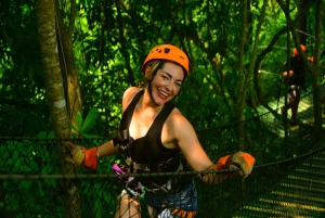 Tirolina Jaco con Columpio de Tarzán, Puentes Colgantes, Paseo en Camión