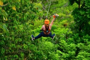 Tirolina Jaco con Columpio de Tarzán, Puentes Colgantes, Paseo en Camión
