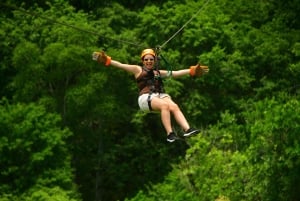 Tirolina Jaco con Columpio de Tarzán, Puentes Colgantes, Paseo en Camión