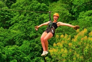 Tirolina Jaco con Columpio de Tarzán, Puentes Colgantes, Paseo en Camión
