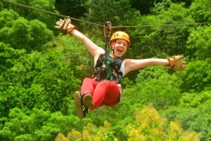 Tirolina Jaco con Columpio de Tarzán, Puentes Colgantes, Paseo en Camión