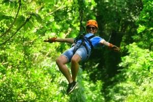 Tirolina Jaco con Columpio de Tarzán, Puentes Colgantes, Paseo en Camión