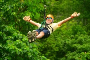 Tirolina Jaco con Columpio de Tarzán, Puentes Colgantes, Paseo en Camión