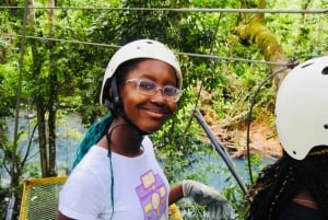 Katira: äventyrs tur med tubing och zipline i Rio Celeste
