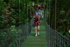 La Fortuna: Forest Canopy Tour with Hotel Pickup