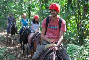 La Fortuna: Passeio a cavalo pela Cachoeira La Fortuna com transporte