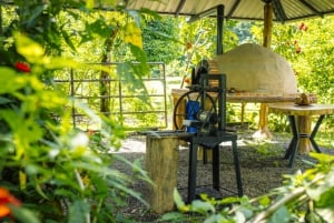 La Fortuna: Dovendyrstur i Arenal Volcano Park og lokal snack
