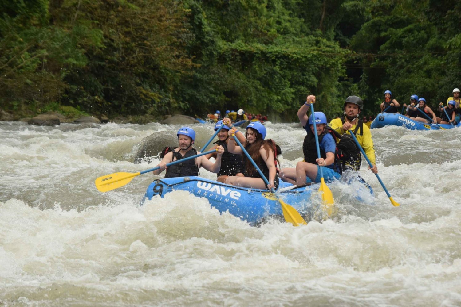 La Fortuna: White Water Rafting and EcoTermales Springs Tour