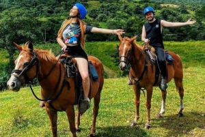 La Fortuna: Zip Line, Horseback Riding, and Tubing Combo