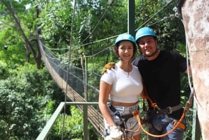 Manuel Antonio: Canopy Tour med zip-lines och hängande broar