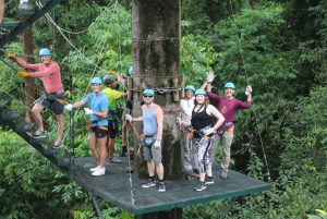 Manuel Antonio: Canopy Tour med zip-lines och hängande broar